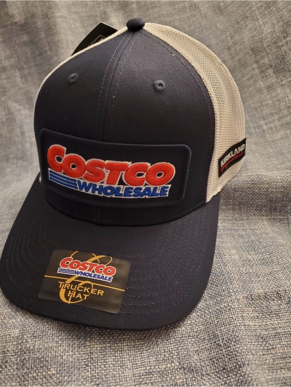 New Costco Wholesale Limited Edition Trucker Hat Navy Blue White Mesh Adjustable